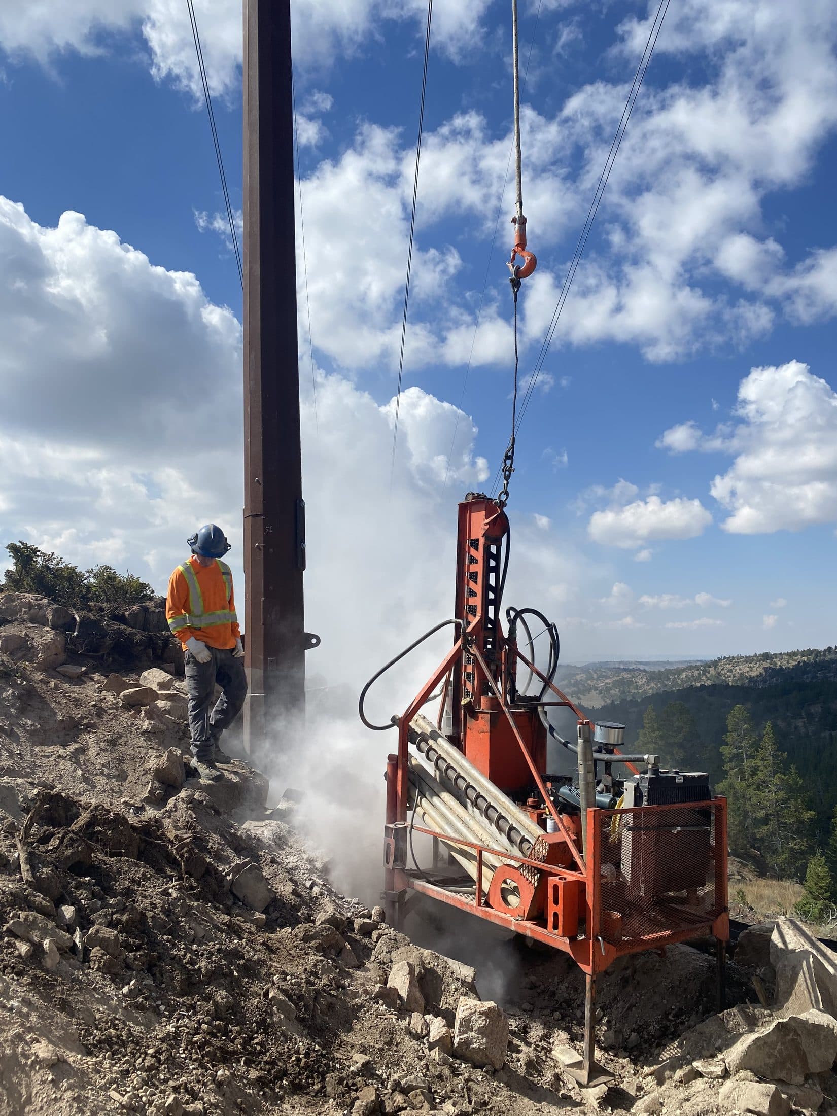 Drill spread working a remote pad