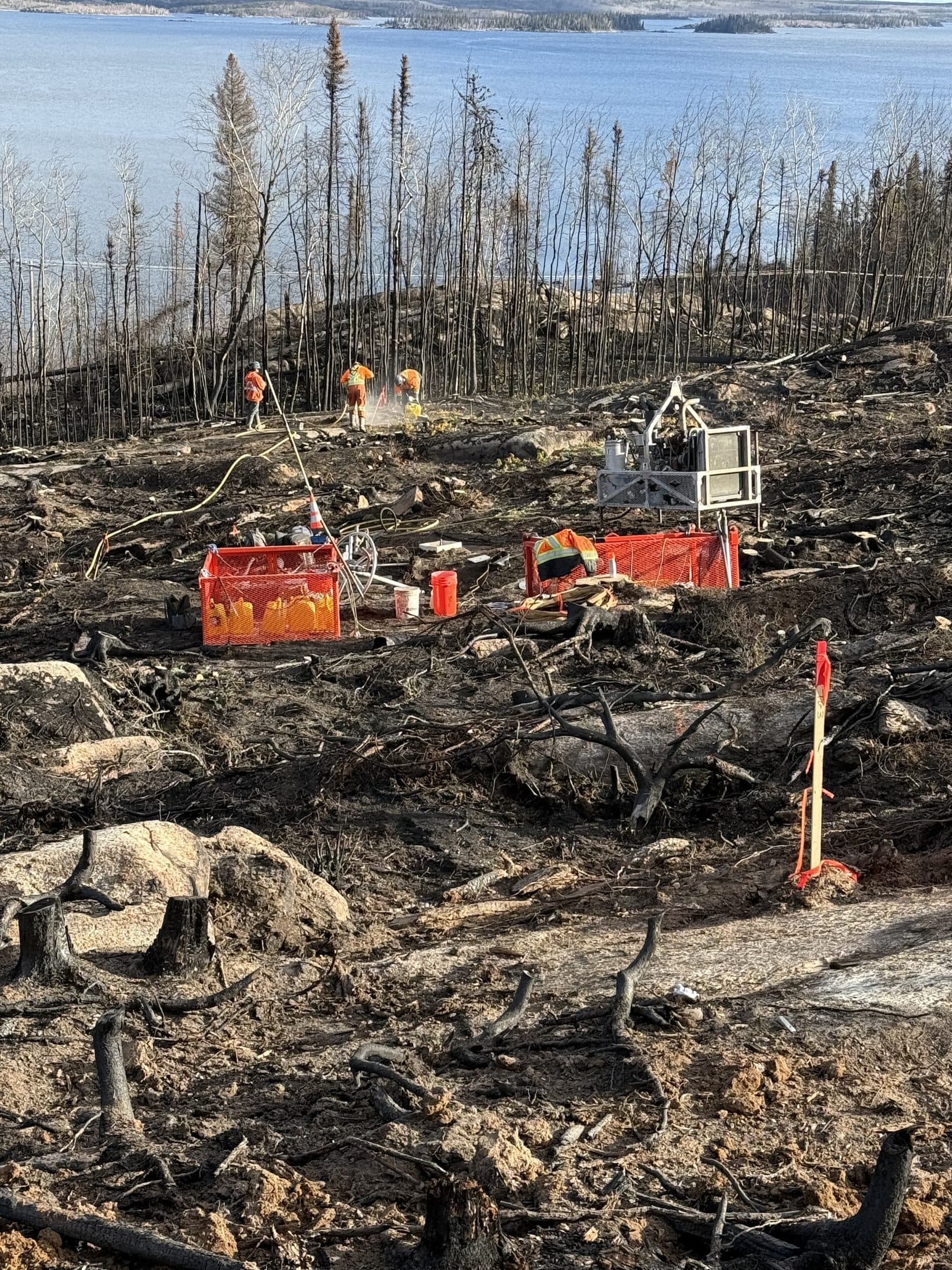 Lightweight drill on tower site access